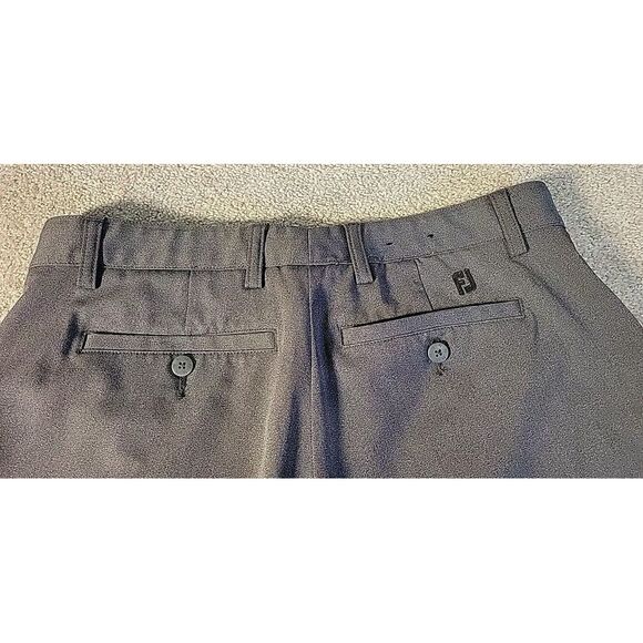 FootJoy FJ Golf Pants Men Gray  Stretch Athletic Performance Chino Trouser - Picture 9 of 10